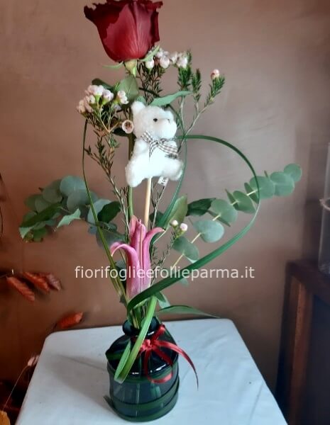 Rosa in bottiglia